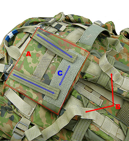 4degrees 使用方法解説 - A.O.S.E. 戦闘背嚢用肩パッド 装着方法